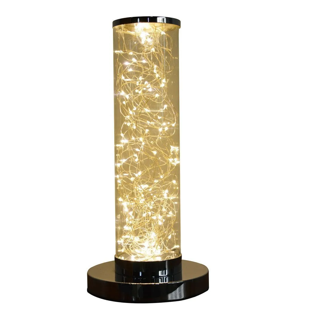 13-Inch Exposed Rope LED Minari Clear Column Floor Lamp