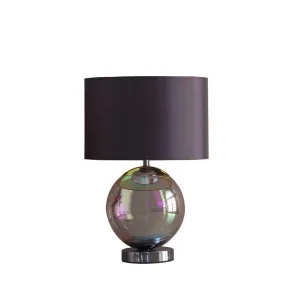 18.75-Inch Artie Orb Iridescent Chrome Table Lamp