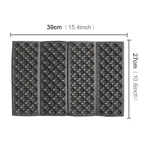 2 PCS Portable Folding Cellular Massage Cushion Outdoors Damp Proof Picnic Seat Mats EVA Pad(Green)