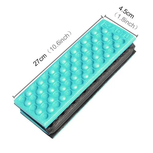 2 PCS Portable Folding Cellular Massage Cushion Outdoors Damp Proof Picnic Seat Mats EVA Pad(Green)