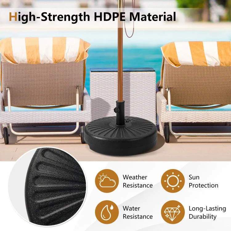 20 Inch Fillable Heavy-Duty Round Umbrella Base Stand