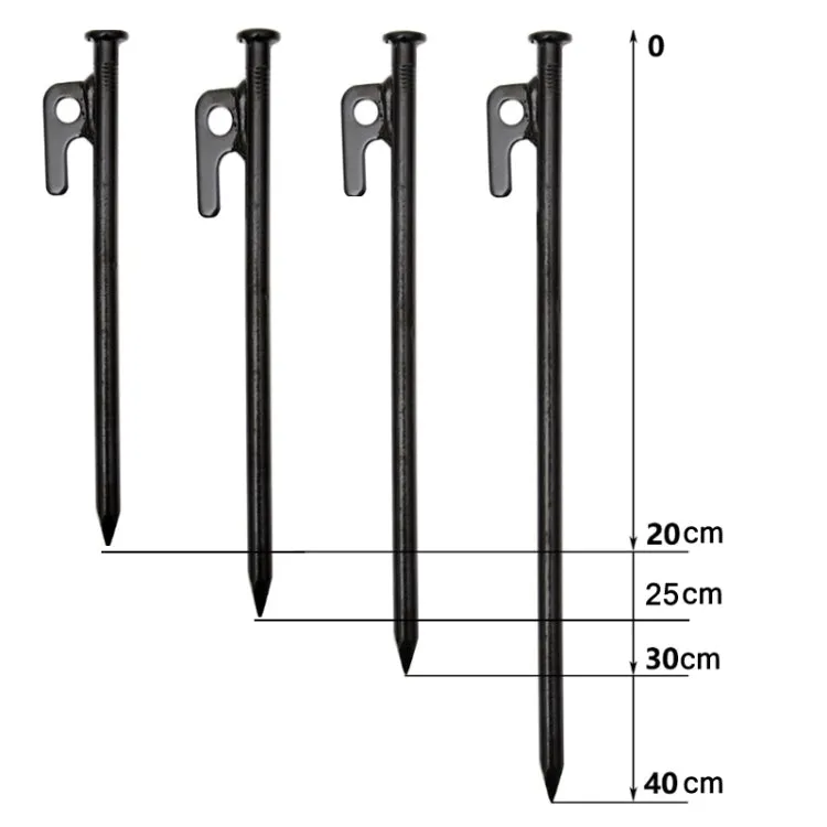 4 PCS 20cm Outdoor Camping Windproof Fixed Canopy Ground Nails