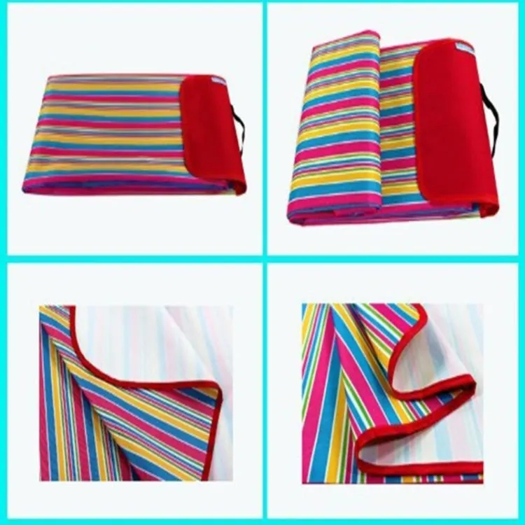 600D Oxford Cloth Outdoor Picnic Mat Picnic Cloth Waterproof Mats Spring Travel Beach Mat, Specifications (length * width): 150*180(PE Red Grid)