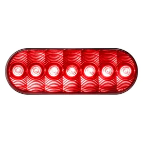 Anderson 821R7 - 821 LumenX™ 4" Oval Chrome/Red LED Tail Light