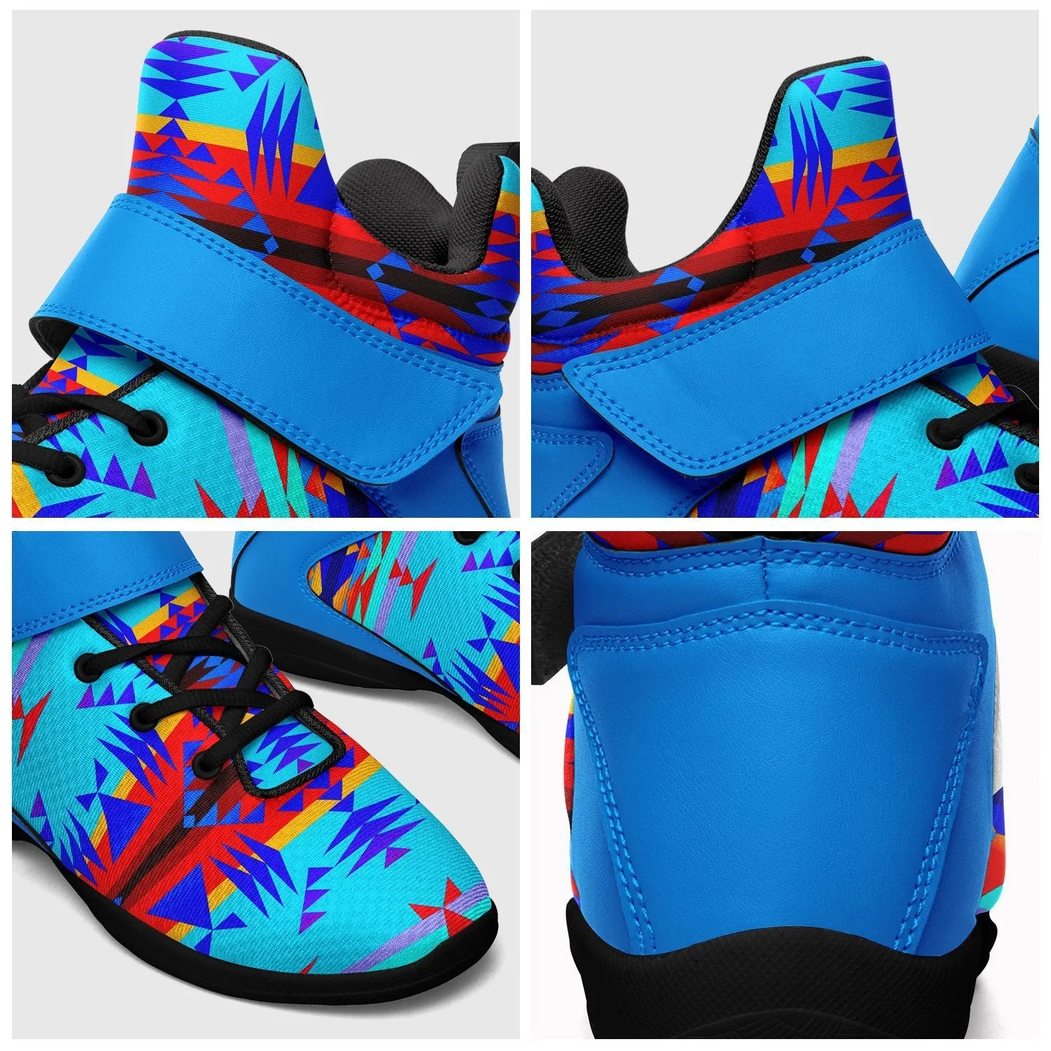 Between the Mountains Blue Ipottaa Basketball / Sport High Top Shoes