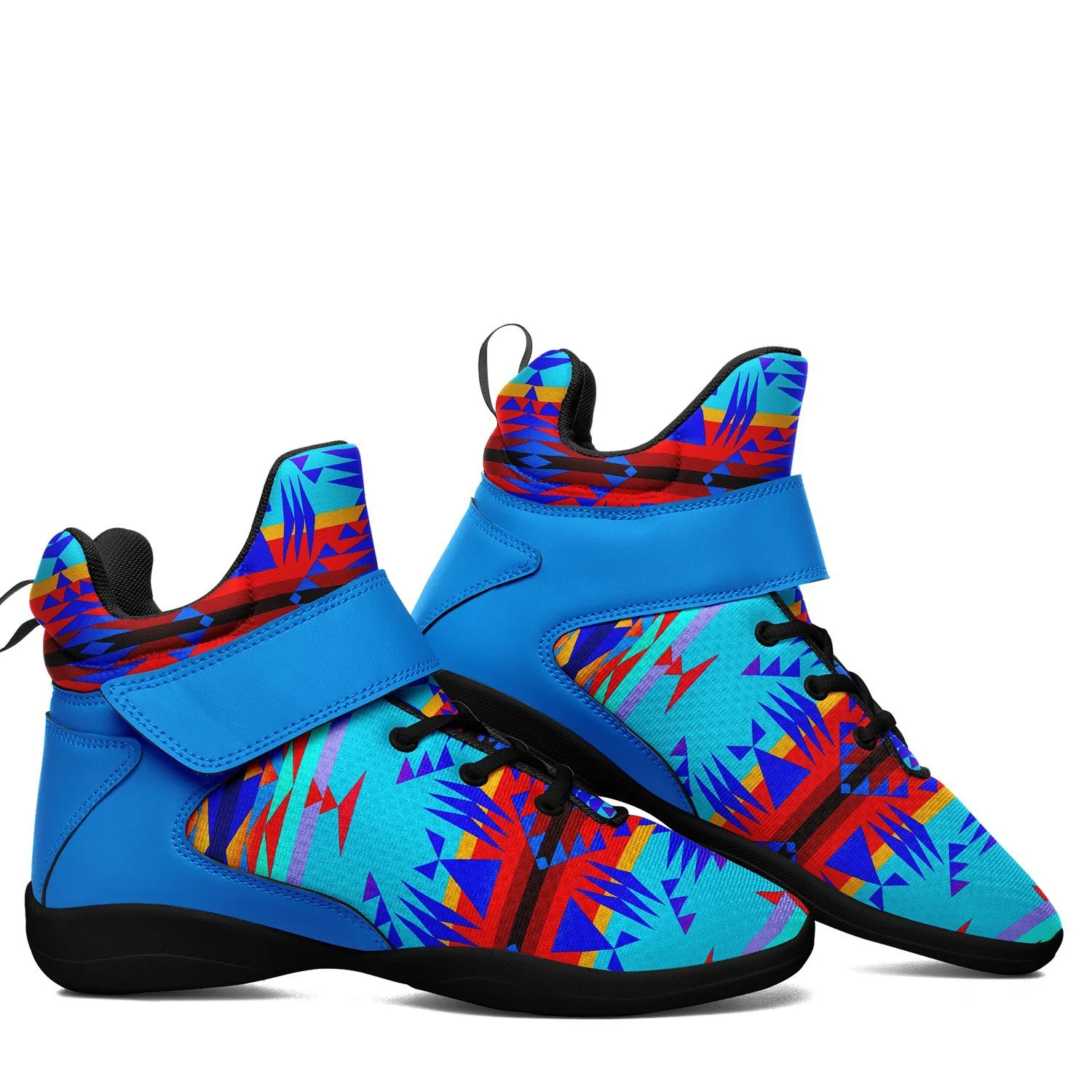 Between the Mountains Blue Ipottaa Basketball / Sport High Top Shoes