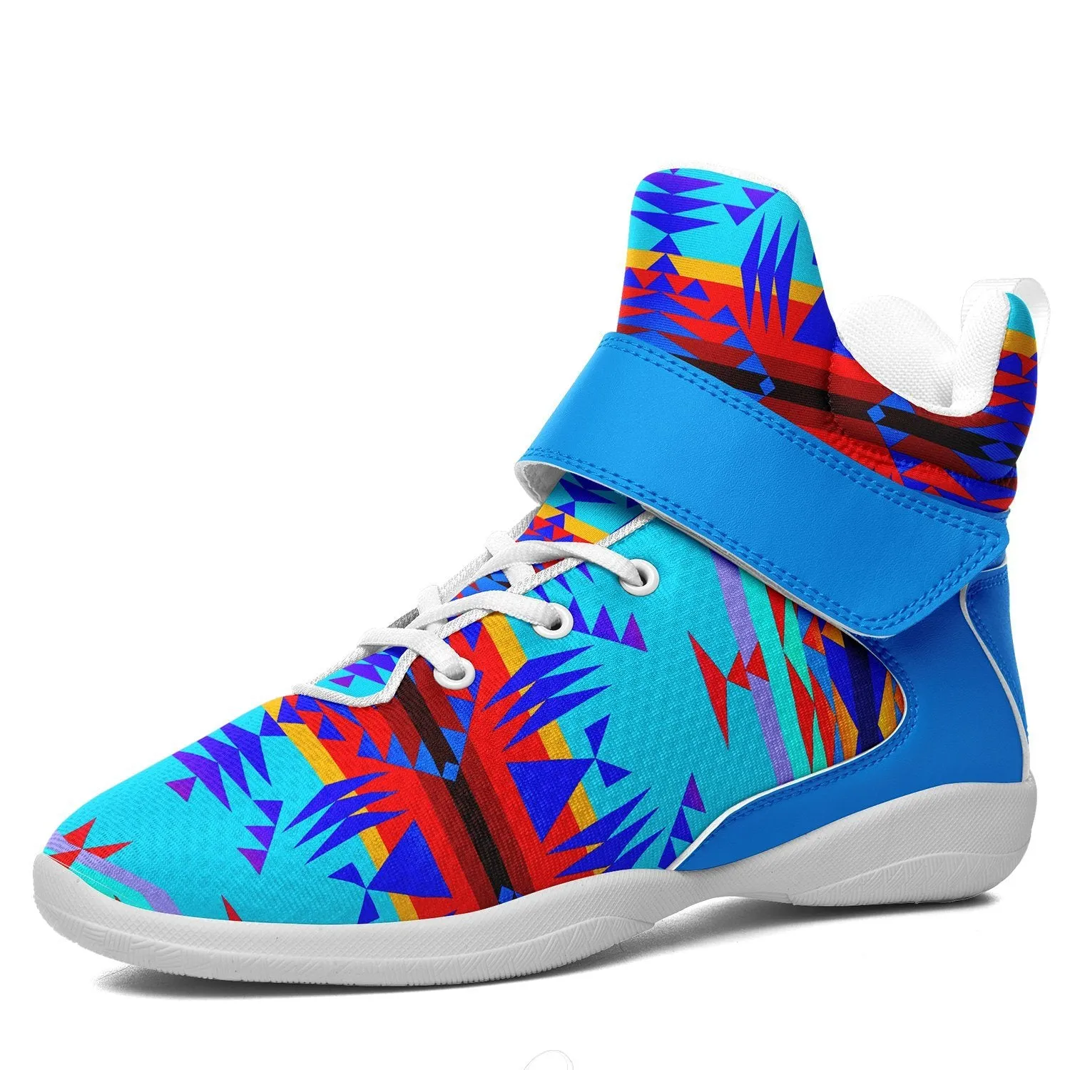 Between the Mountains Blue Ipottaa Basketball / Sport High Top Shoes