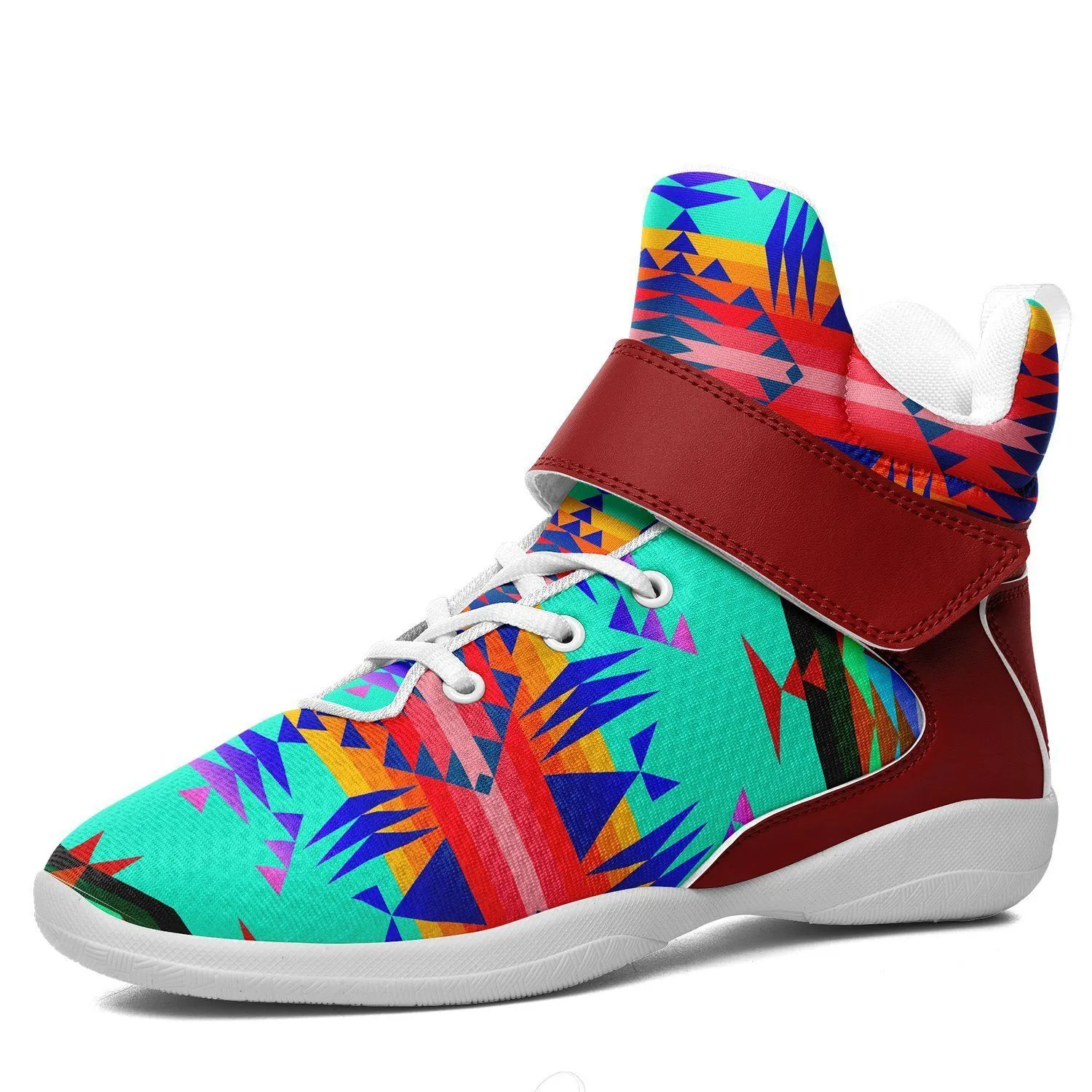 Between the Mountains Spring Ipottaa Basketball / Sport High Top Shoes - White Sole