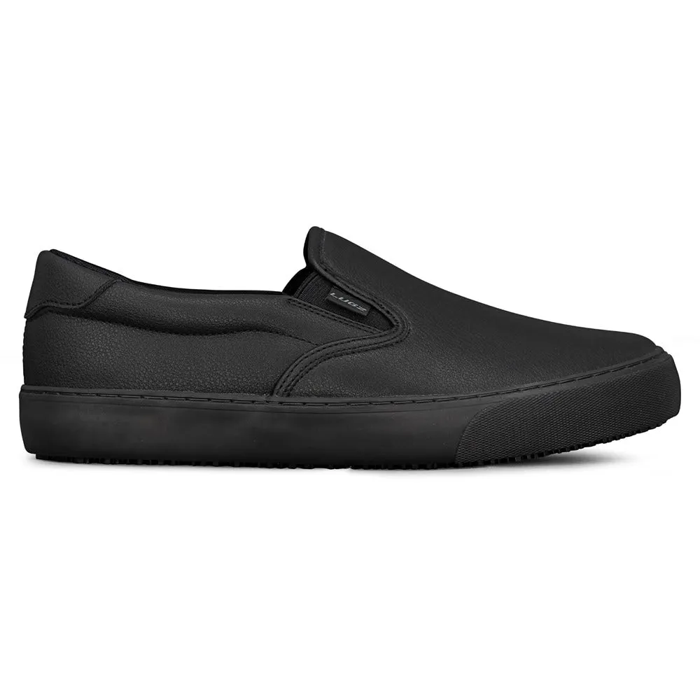 Clipper Lugz Men's Wide Anti-Slip Slip-on Sneakers, Black