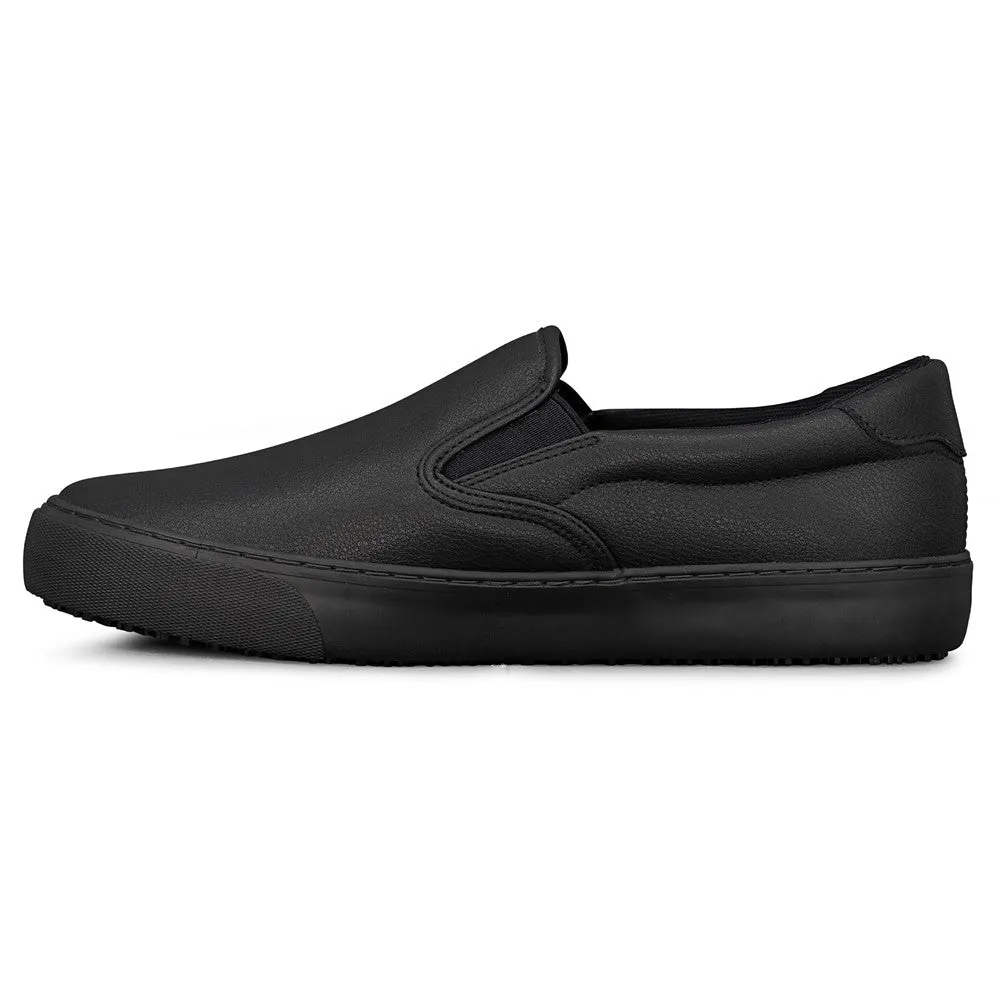 Clipper Lugz Men's Wide Anti-Slip Slip-on Sneakers, Black