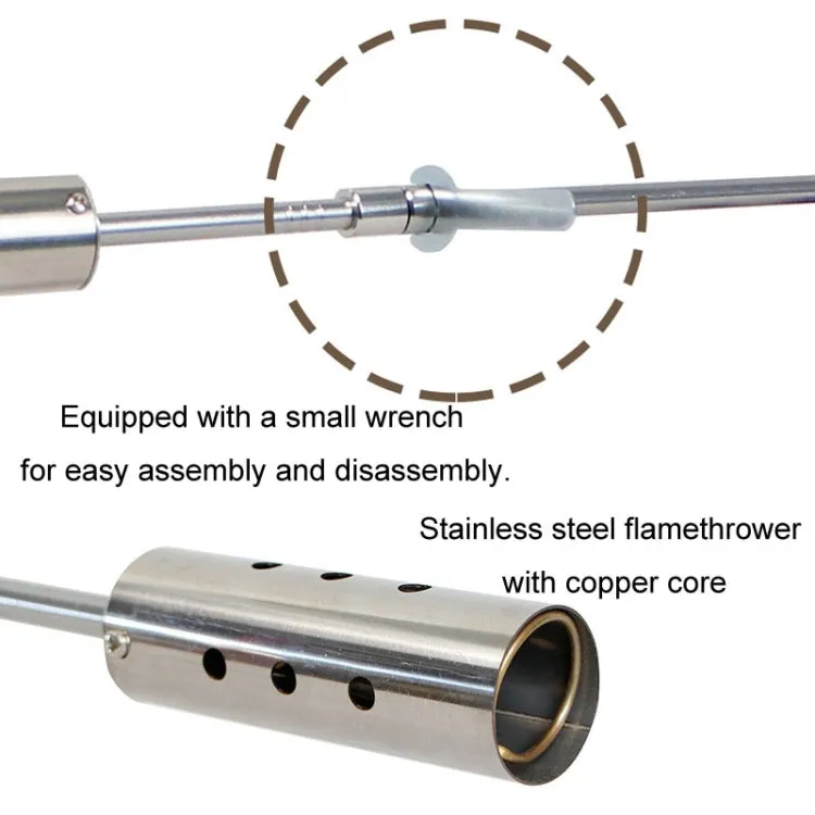 COOL CAMP CF-77773 Outdoor Camping Flamethrower Portable Wooden Handle BBQ Igniter(Lengthen)