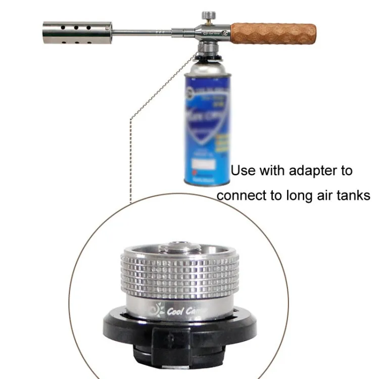 COOL CAMP CF-77773 Outdoor Camping Flamethrower Portable Wooden Handle BBQ Igniter(Lengthen)