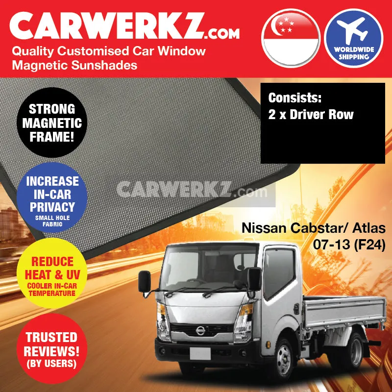 Customised Window Magnetic Sunshades for Nissan Cabstar Atlas 2007-2013 (F24) Japan Truck