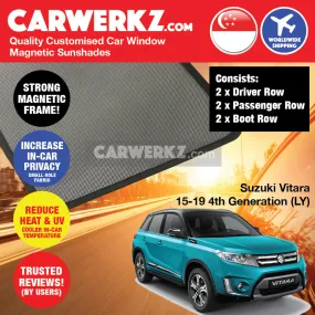 Customised Window Magnetic Sunshades for Suzuki Vitara Escudo 2015-Current 4th Generation (LY) Japan SUV