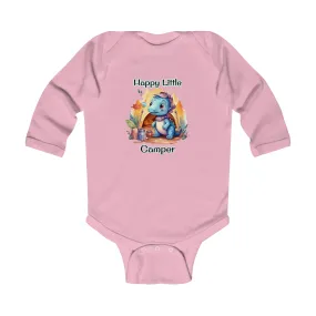 Dino Happy Little Camper Infant Long Sleeve Bodysuit