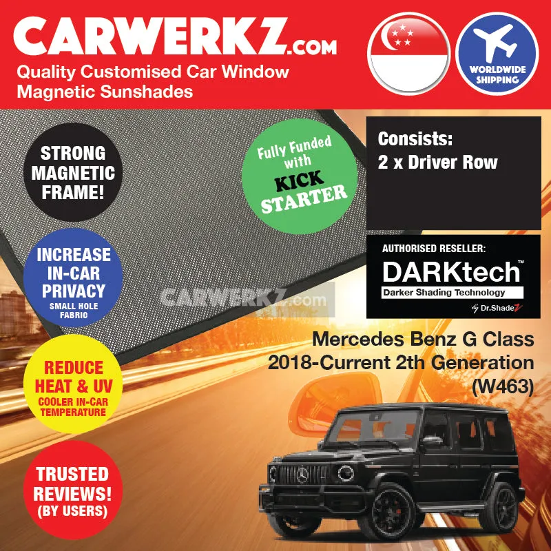 Dr Shadez DARKtech Mercedes Benz G Class 2018-Current 2nd Generation (W463) Germany SUV Customised Window Magnetic Sunshades