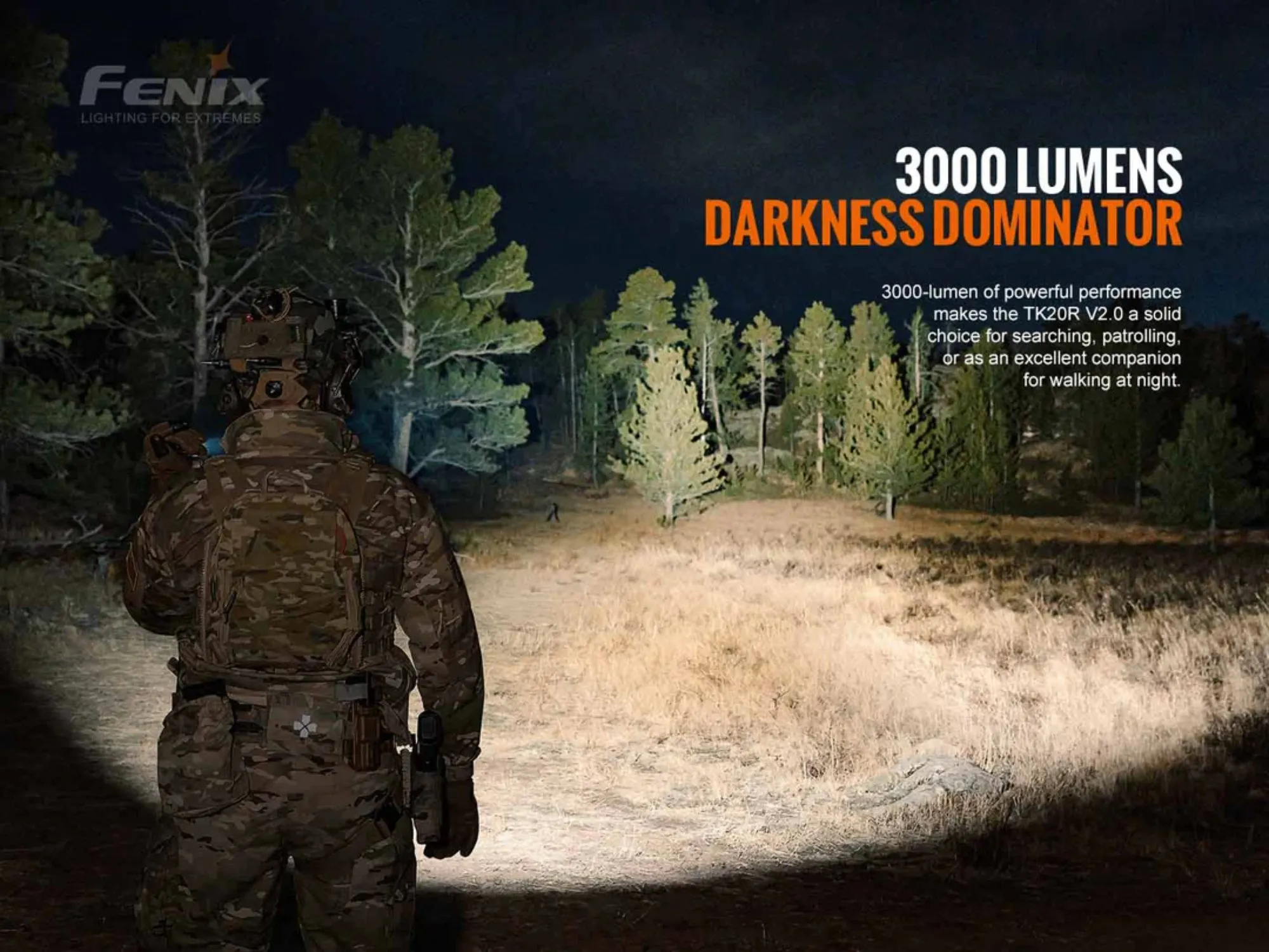 Fenix TK20R V2.0 3000 Lumen Tactical Flashlight with 5000 mAh Battery