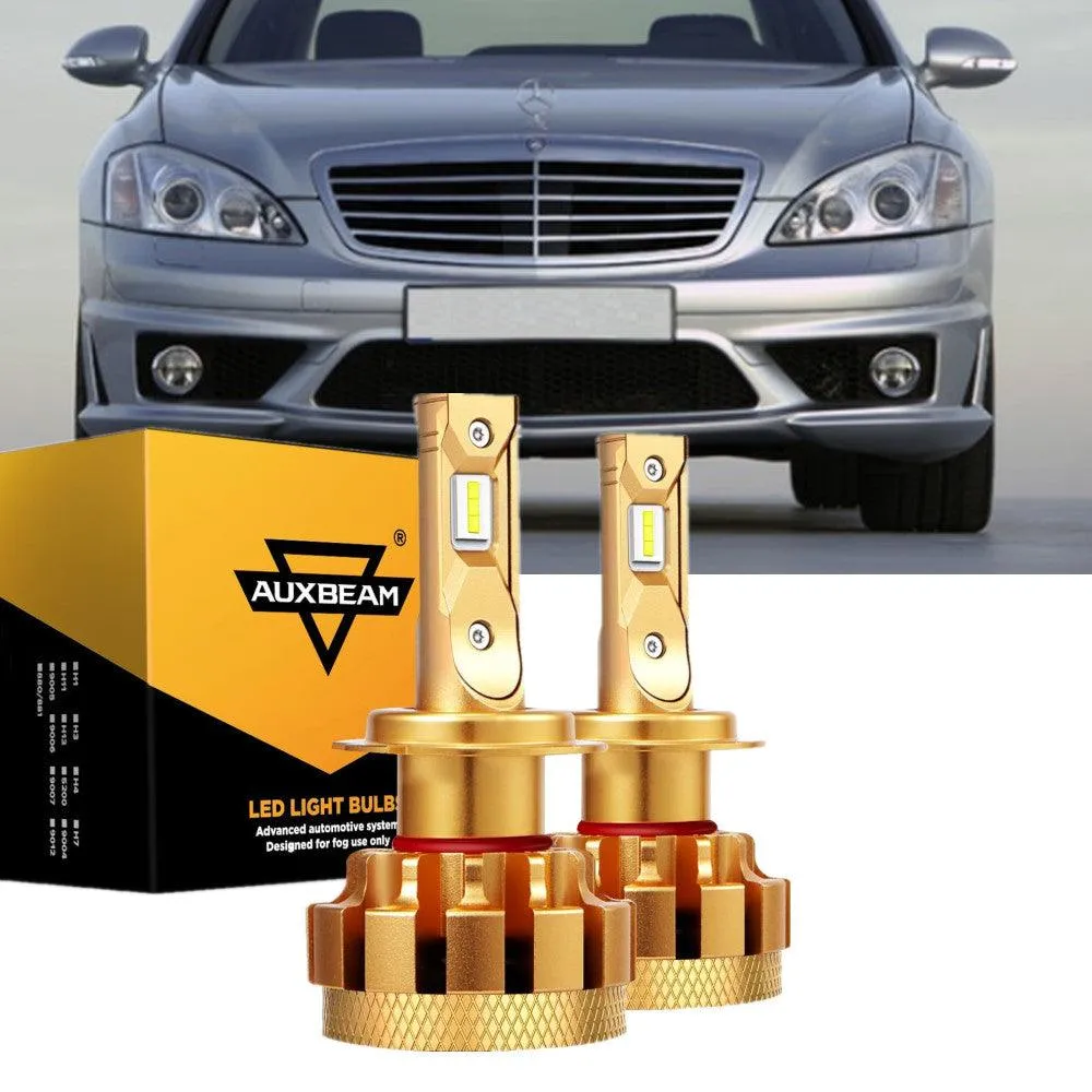 For 2006 Mercedes-Benz S65 AMG with HID headlamps LED Light Bulbs High Low Beam Bundle