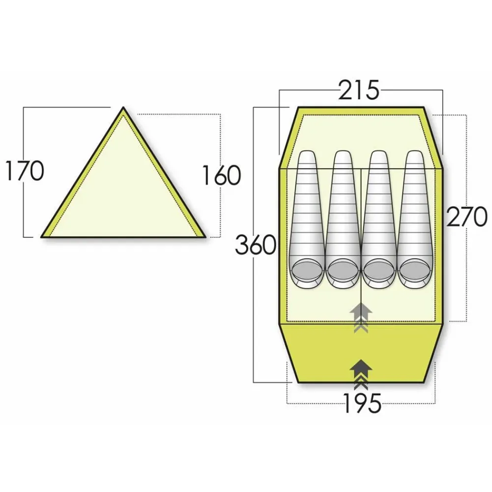 Force Ten Classic Standard Mk 5 Tent - 4 Person Tent