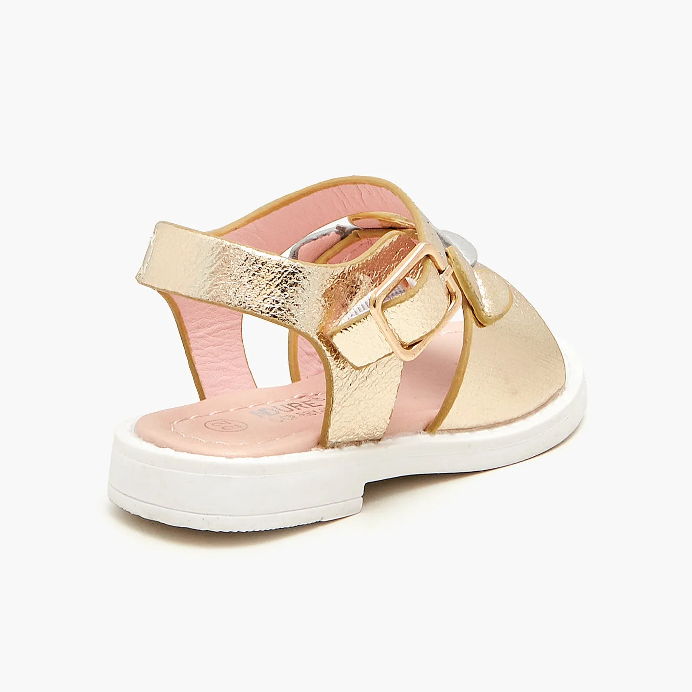 Girls Metallic Sandals