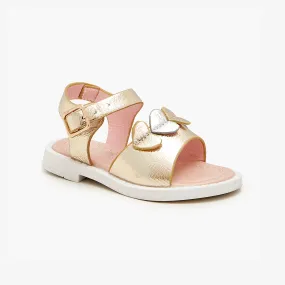 Girls Metallic Sandals