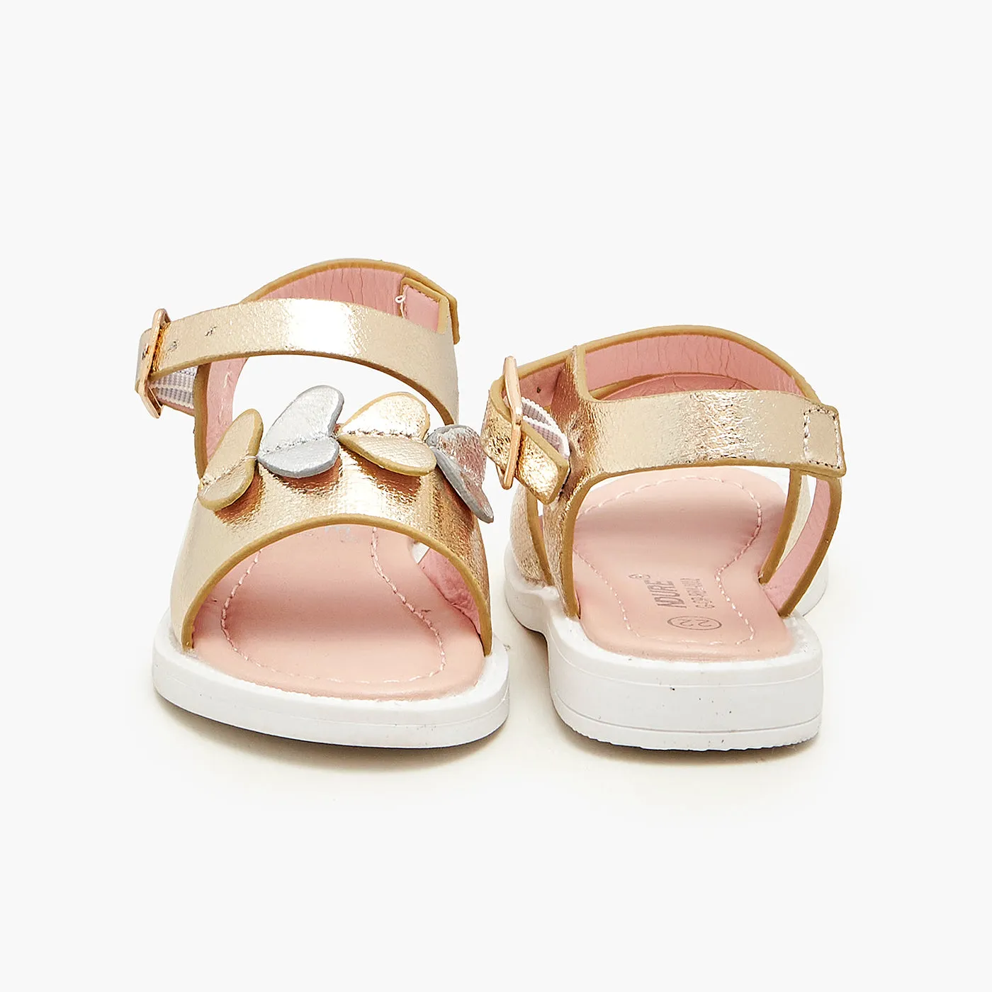 Girls Metallic Sandals