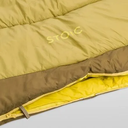 Groundwork Double Sleeping Bag: 20F Stoic Synthetic, Dark Olive/Green Moss