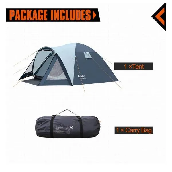 KingCamp Holiday Series Portable Durable Waterproof Dome Tent KT3022