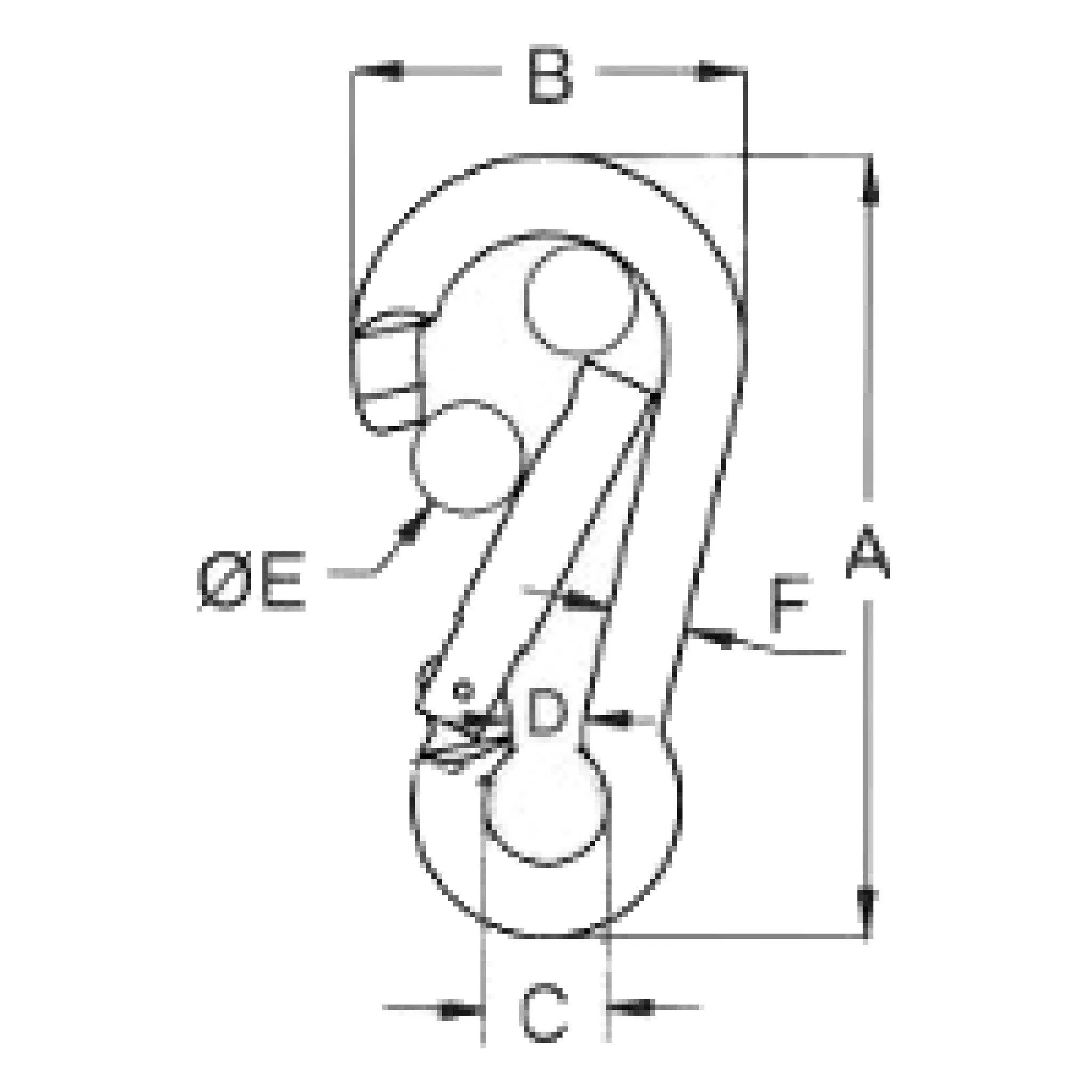 Kong Carbine Hook No Eye - Stainless Steel