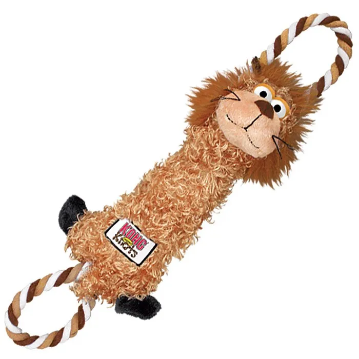 KONG Tugger Knots Lion Dog Toy