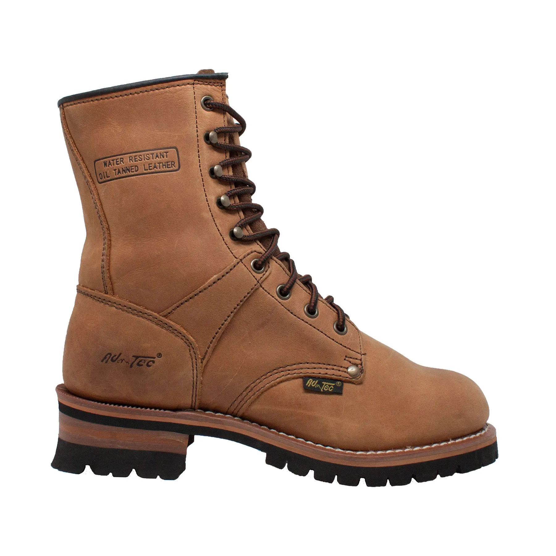 Men's 9" Steel Toe Logger Brown - 1740