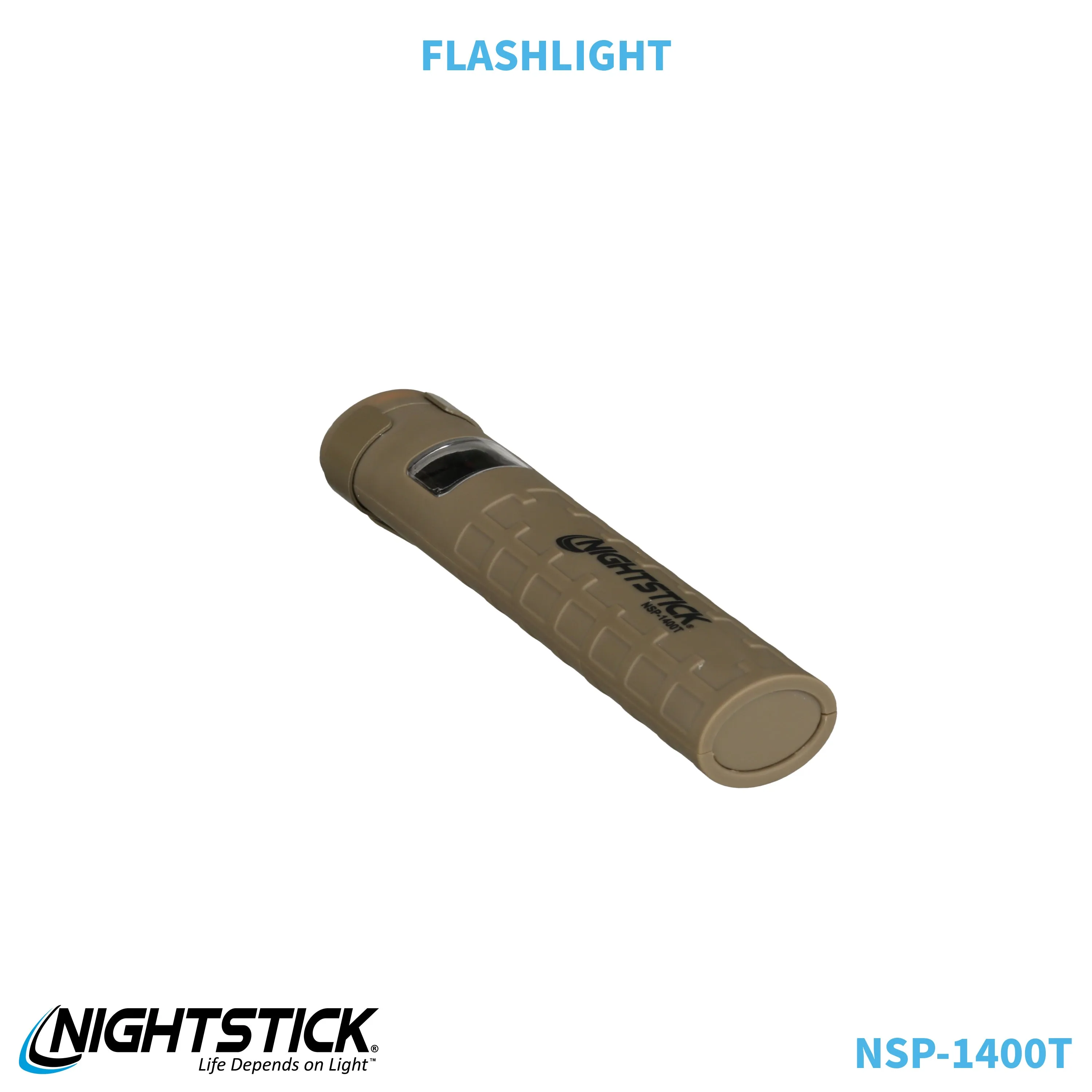 NSP-1400T: Dual-Switch Dual-Light Flashlight - 2 AAA