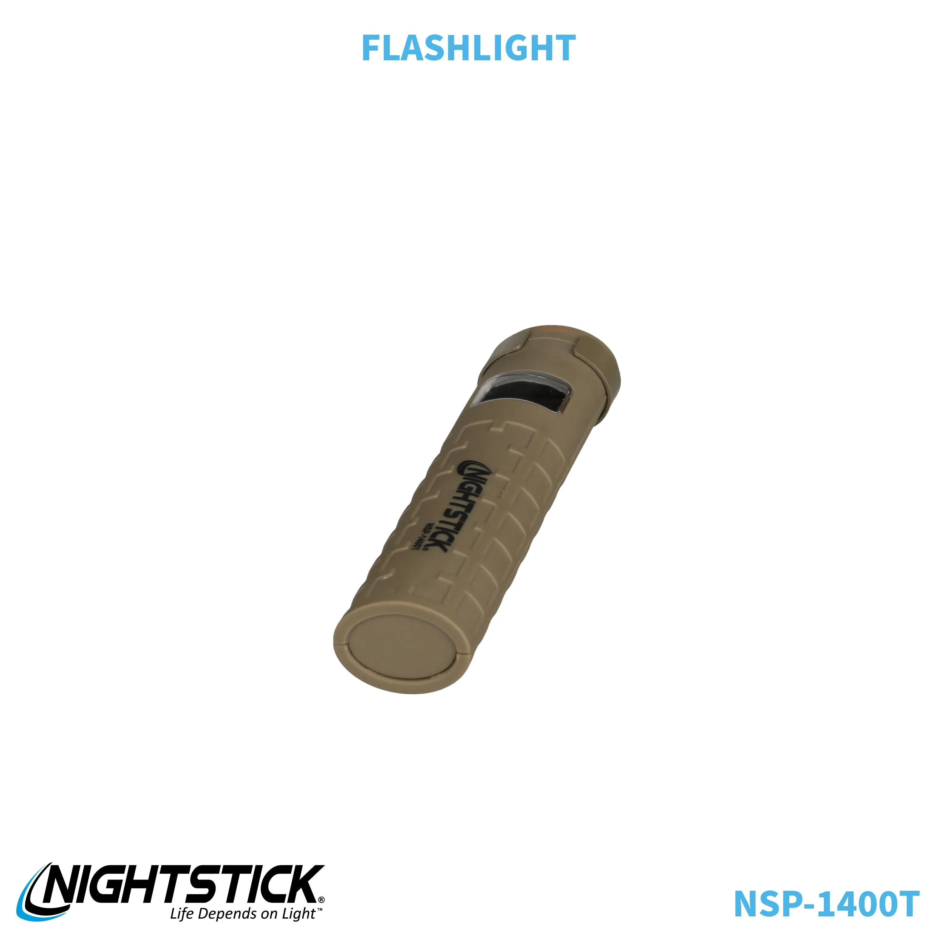 NSP-1400T: Dual-Switch Dual-Light Flashlight - 2 AAA