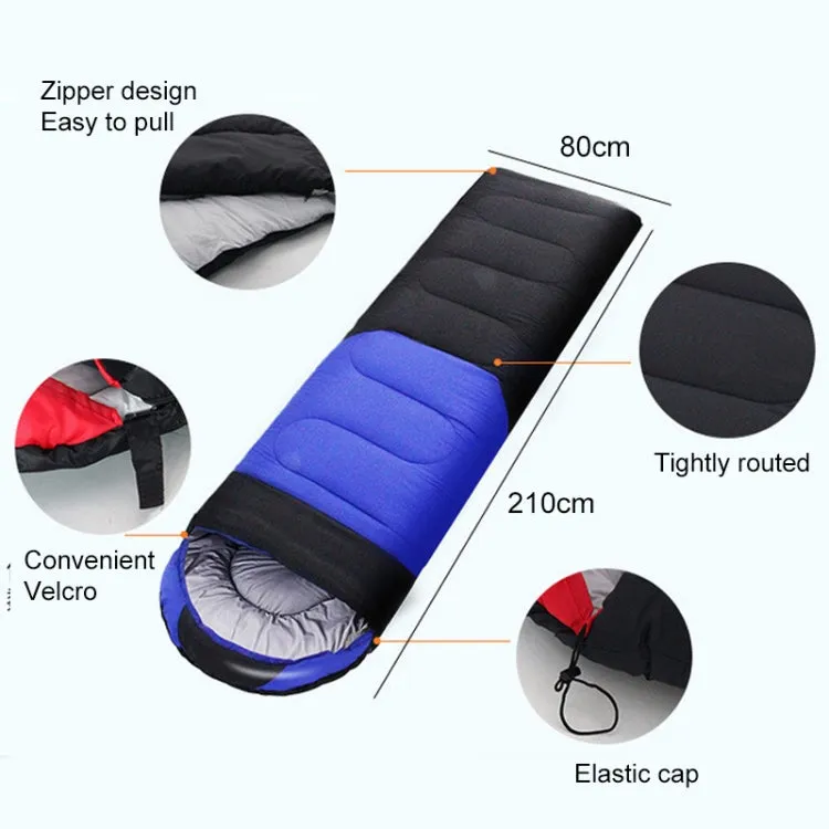 Outdoor Camping Sleeping Bag Splicing Indoor Cotton Sleeping Bed, Size: 210x80cm, Weight: 1.8kg (Blue)