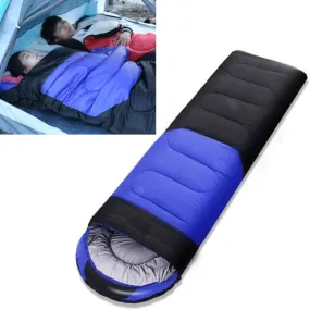 Outdoor Camping Sleeping Bag Splicing Indoor Cotton Sleeping Bed, Size: 210x80cm, Weight: 1.8kg (Blue)