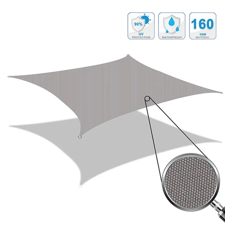 Outdoor Garden Sunshade Sail Waterproof Anti-UV Canopy, Size: 3.6m x 3.6m(Orange)