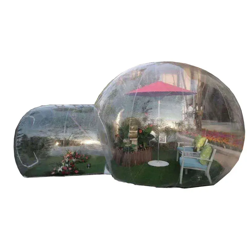 Outdoor Inflatable Camping Bubble Tent,Inflatable Lawn Dome Transparent Tents,Air Emergency Tents,Inflatable Sealed Tent Shelter