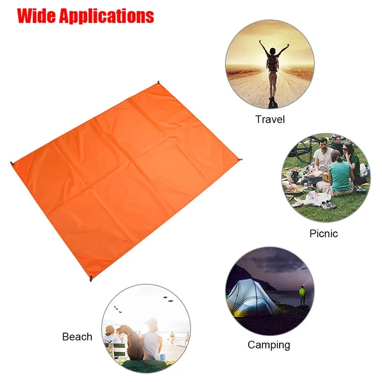 Outdoor Portable Waterproof Picnic Camping Mats Beach Blanket Mattress Mat 100cm*140cm(Rose Red)