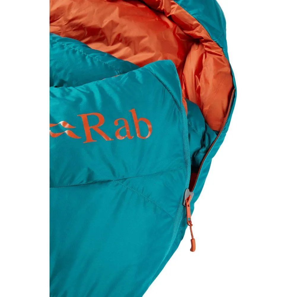 Rab Women's Ascent 500 Left Zip Down Sleeping Bag (Marina Blue)