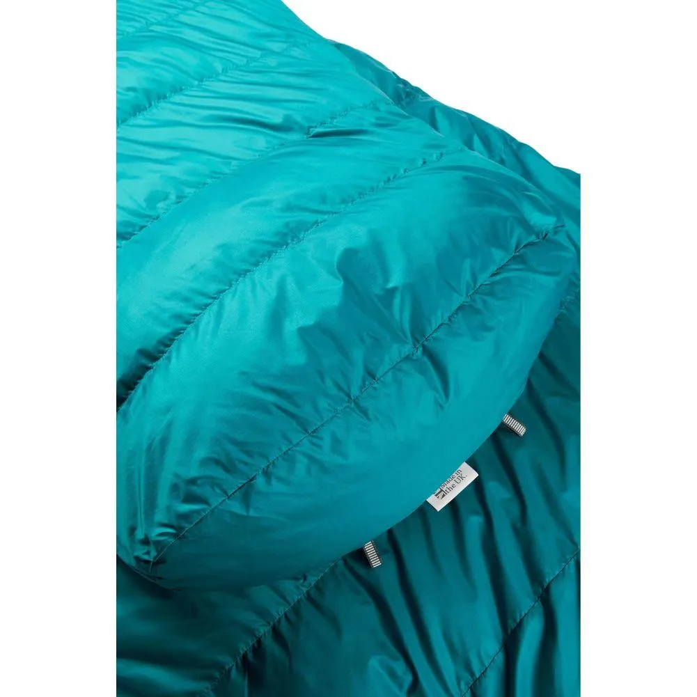 Rab Women's Ascent 500 Left Zip Down Sleeping Bag (Marina Blue)