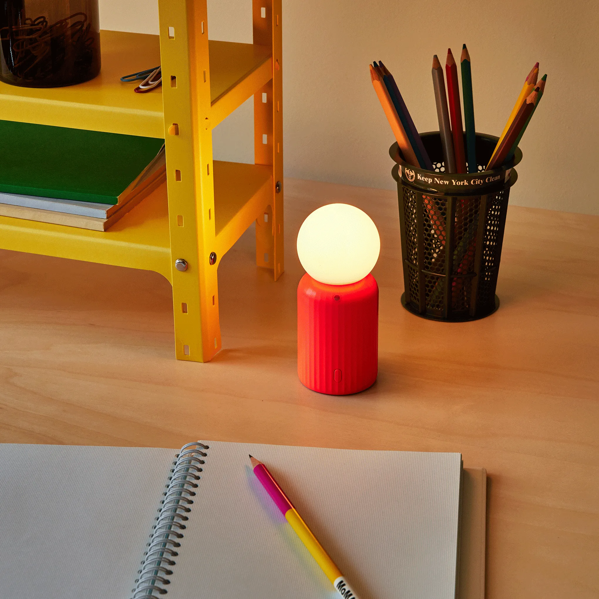 Skittle Portable Lamp - Coral