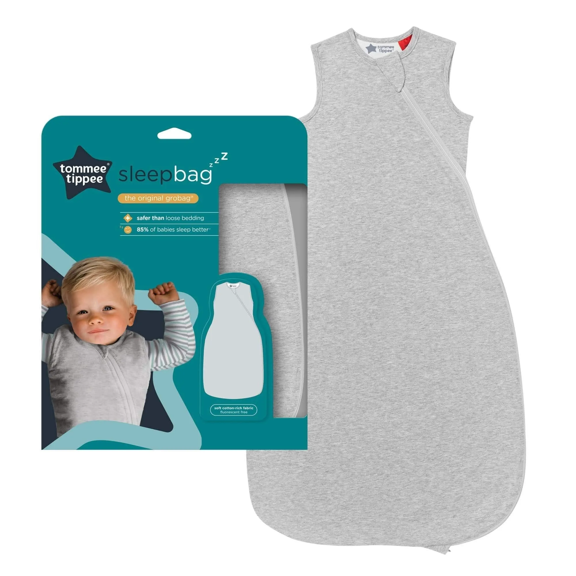 Tommee Tippee Sleepbag 18-36M 1.0Tog Sky Grey Marl