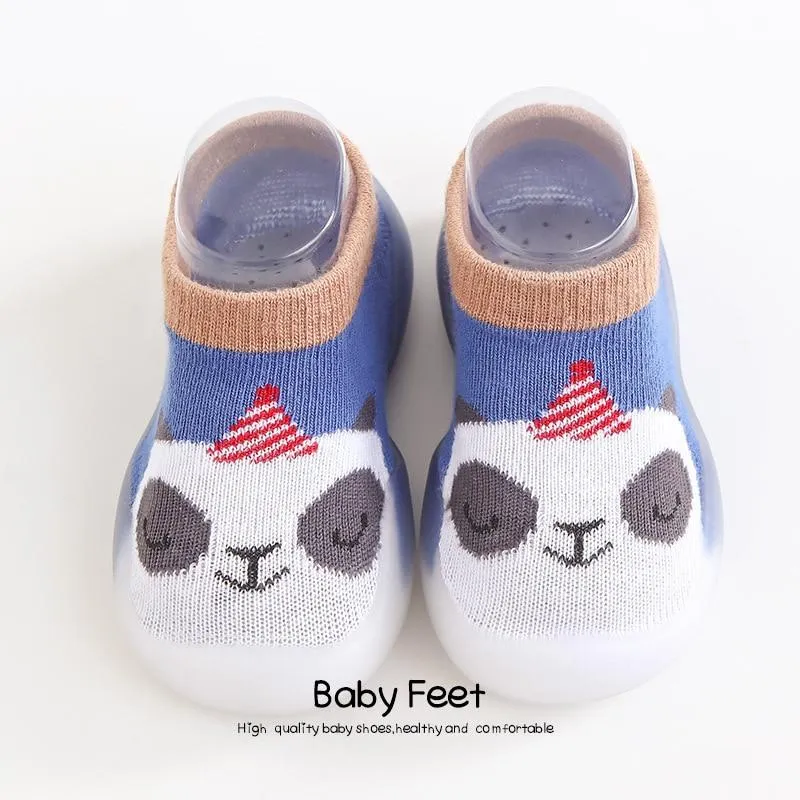 Unisex Baby Animal Cartoon Soft Rubber Soles Outdoor Anti-Slip Shoes