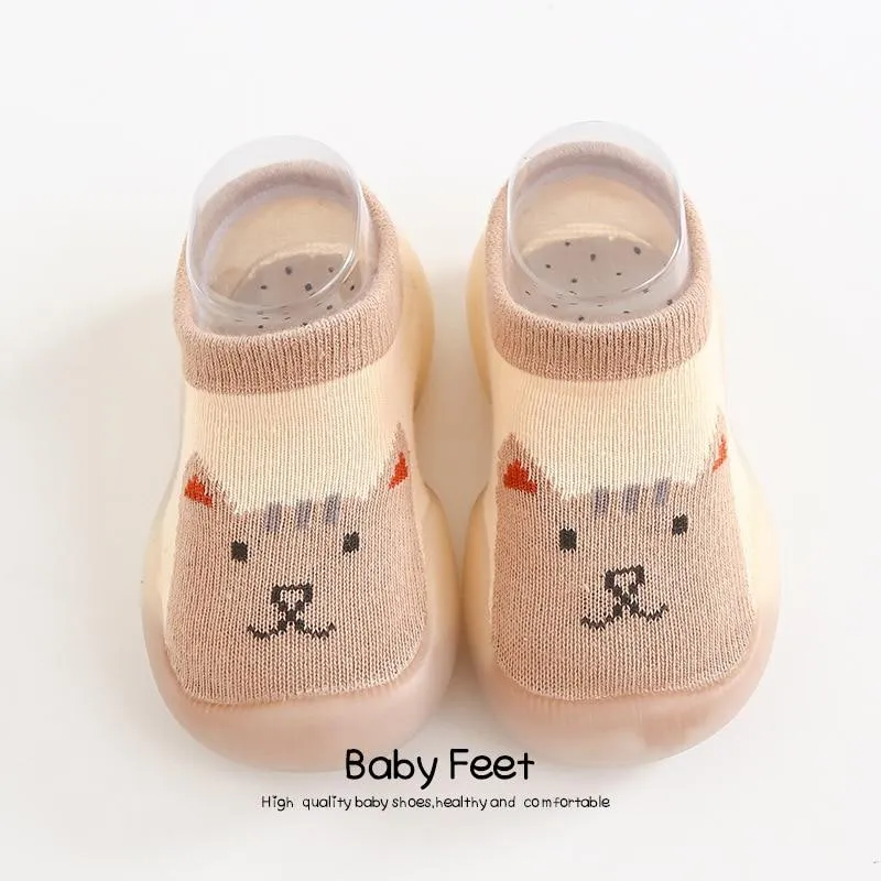 Unisex Baby Animal Cartoon Soft Rubber Soles Outdoor Anti-Slip Shoes