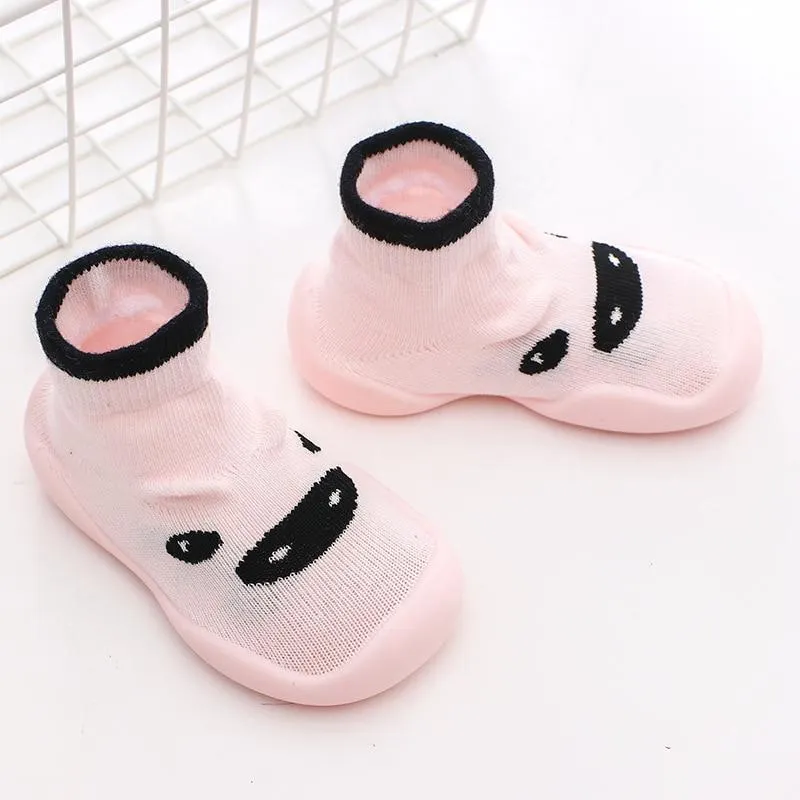 Unisex Kids Knitted Soft Rubber Anti-slip Soft Sole Sock Shoes