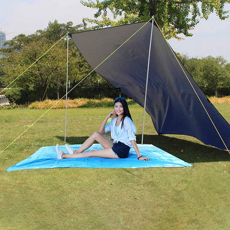 Waterproof Oxford Cloth 420D Oxford Material Camping Picnic Beach Tent Roof Tarp (Size: 215x215cm)(Orange)