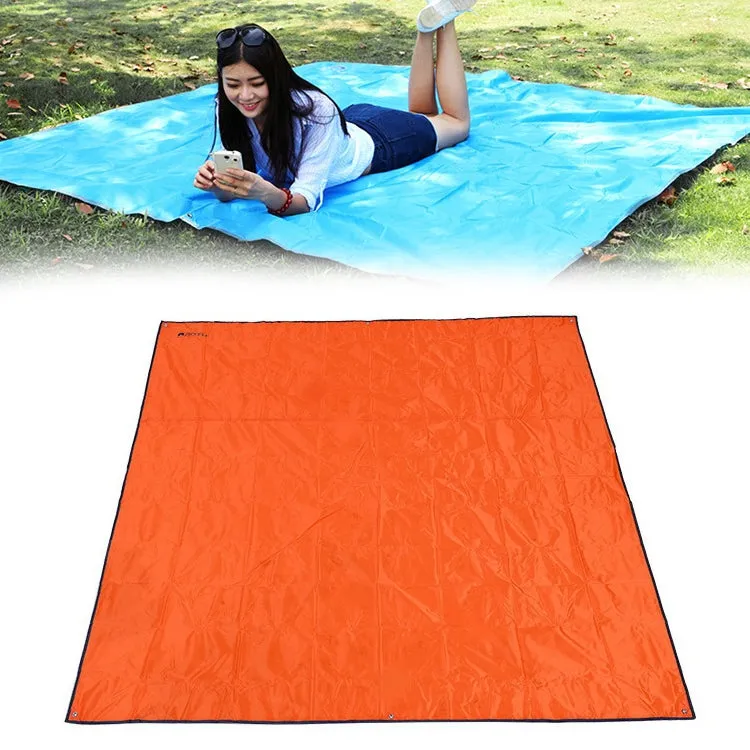 Waterproof Oxford Cloth 420D Oxford Material Camping Picnic Beach Tent Roof Tarp (Size: 215x215cm)(Orange)